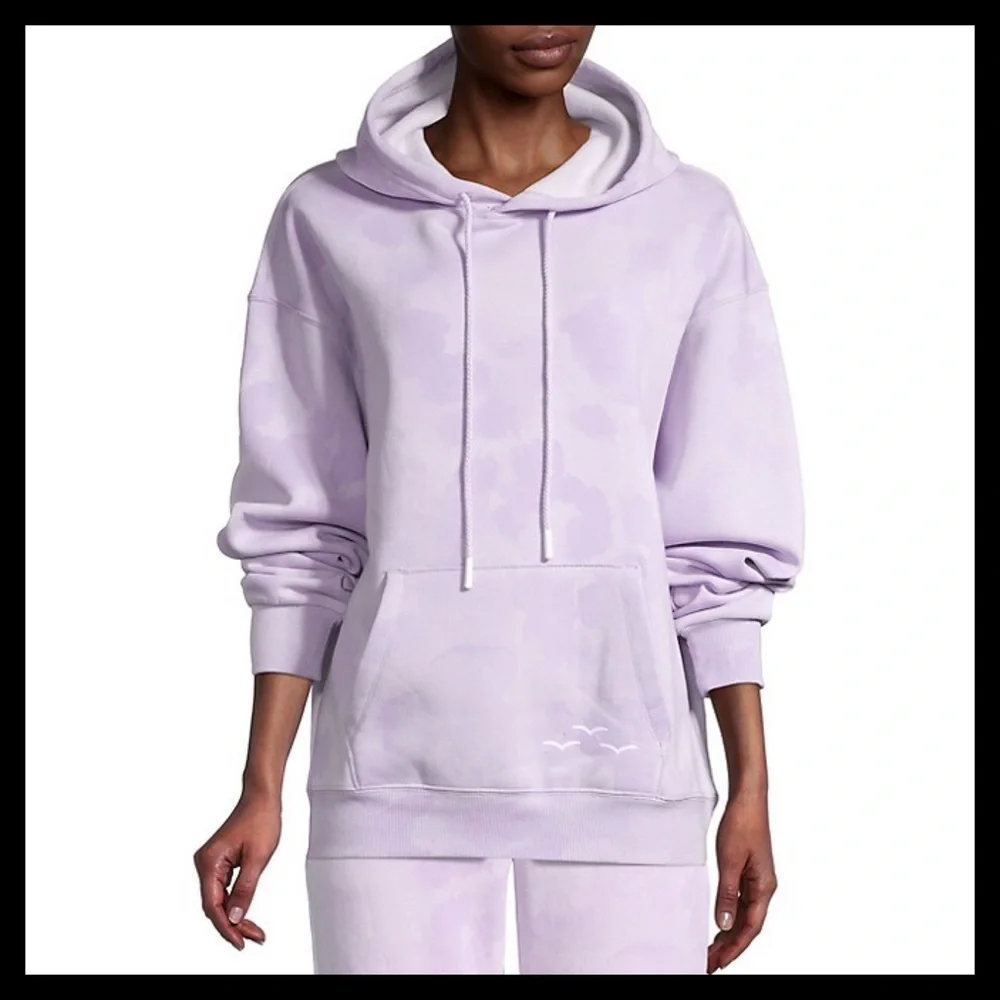 LAZYPANTS The Cooper Hoodie Sweatshirt In Lavender Sponge - Picture 5 of 10